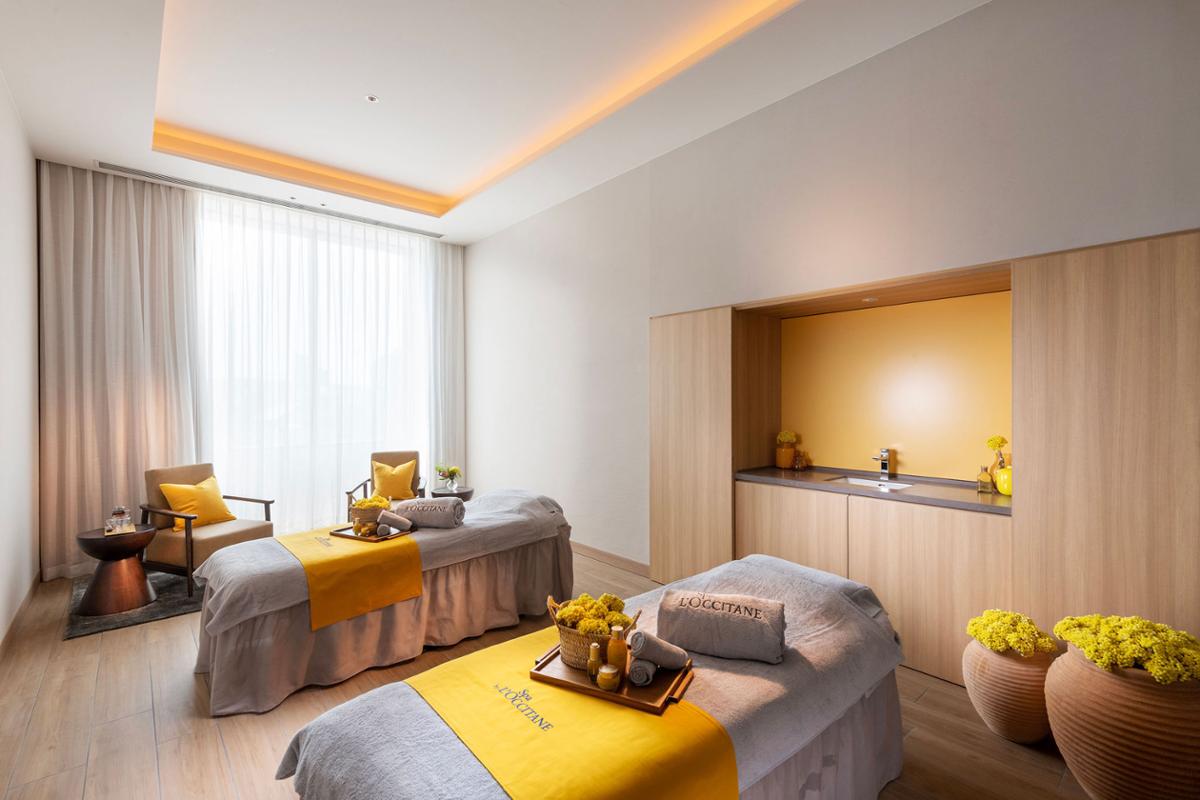 The Group owns L’Occitane en Provence which manufactures organic skincare and body products as well as operating seven hotel spas, including a location at Hilton Hiroshima in Japan (pictured) / Hilton