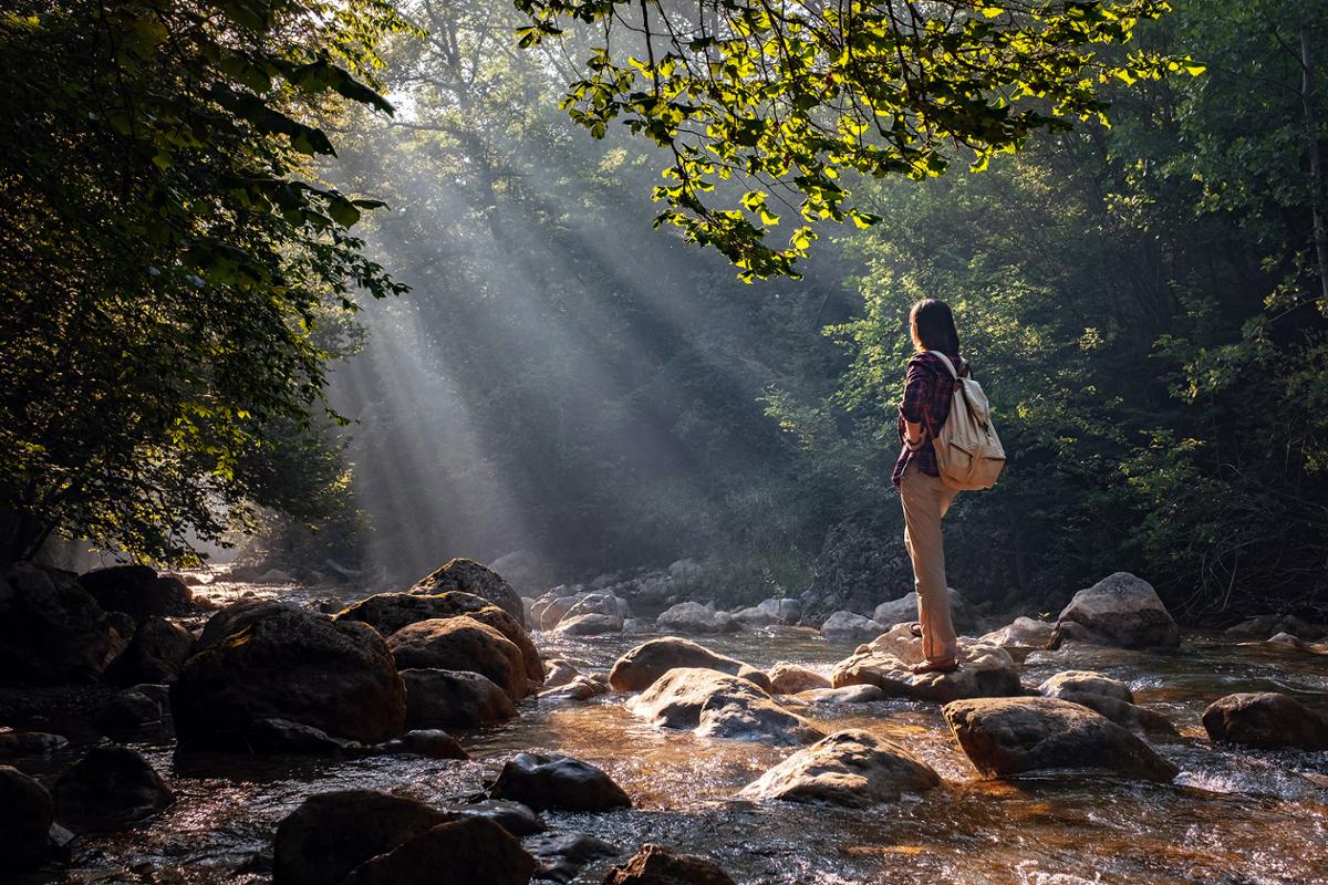 Current trends seen among Chinese travellers and wellness enthusiasts include opportunities to be in nature and interest in a slower pace, solo travel and sustainability / Shutterstock/U__Photo