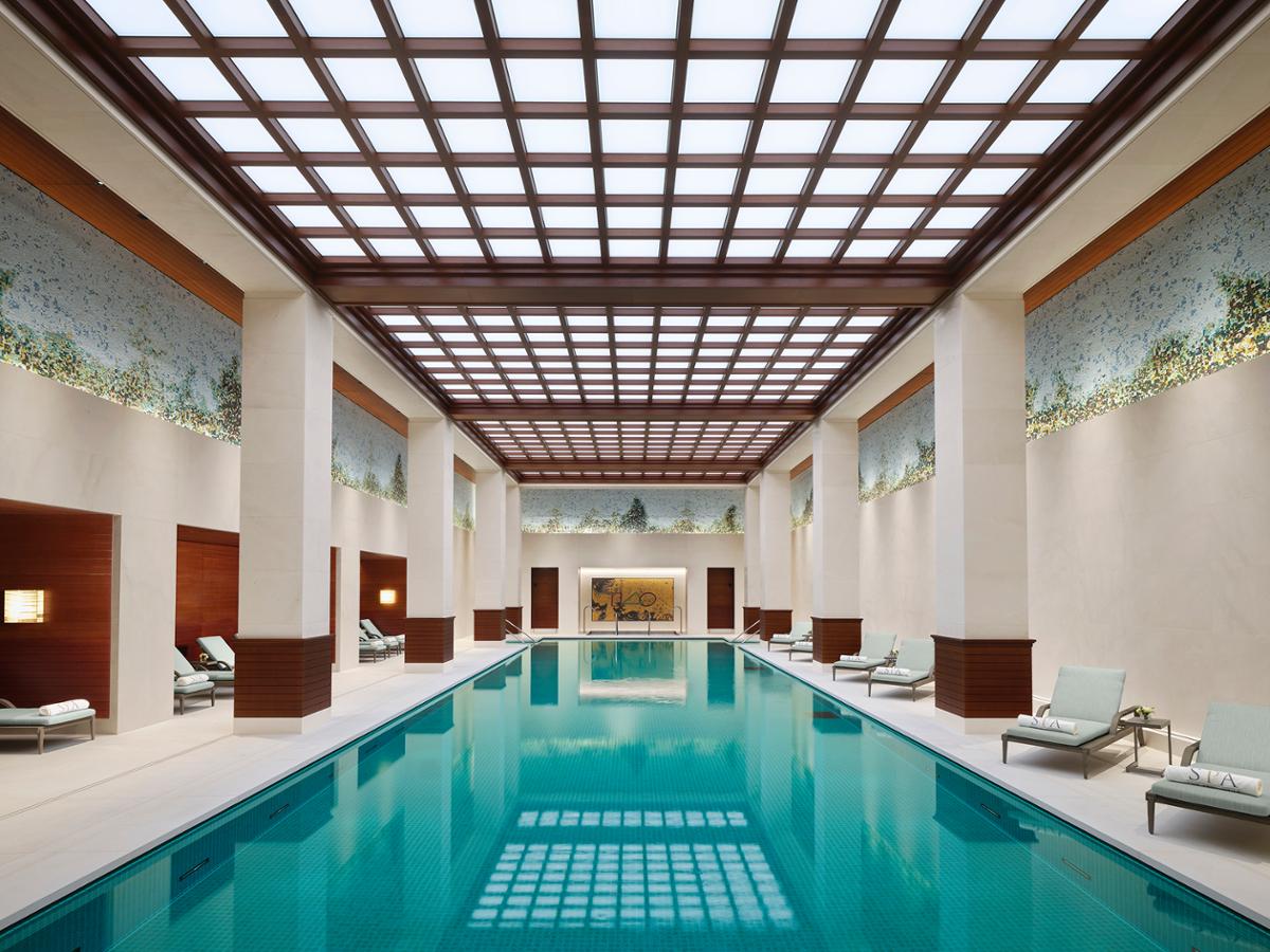 The spa was designed by US architect and interior designer Peter Marino – a creative who has also worked with Cheval Blanc, Dior, Chanel and Louis Vuitton / The Peninsula London