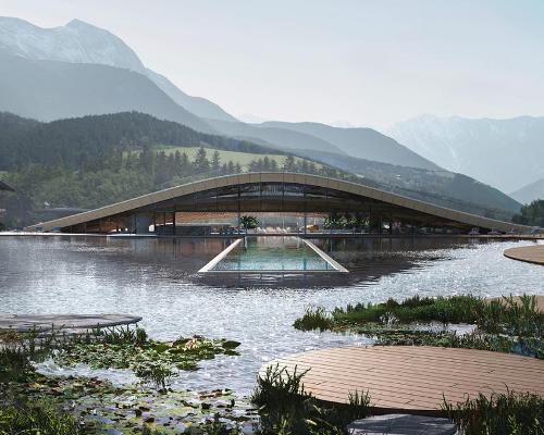 A highlight of the new opening is new 5,500sq m natural bathing lake complete with an integrated infinity pool / Hotel Krallerhof