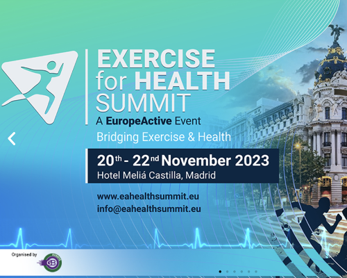 New Exercise for Health Summit from EuropeActive will explore the convergence of medical and exercise