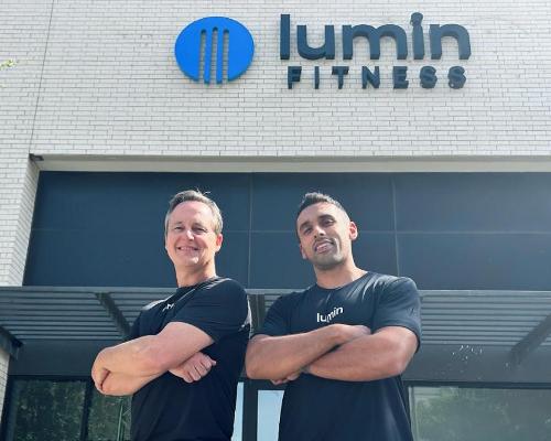 Former Gold’s Gym CEO, Brandon Bean (left) with co-founder Omeed Shams