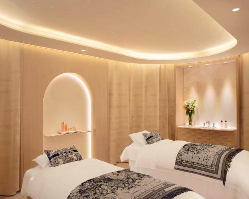 The spa is complete with five single treatment rooms, one couple's treatment room and a brand-new Dior Light Suite / Matthieu Salvaing