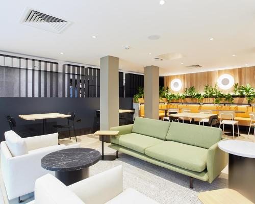 The lounge and social area / Virgin Active