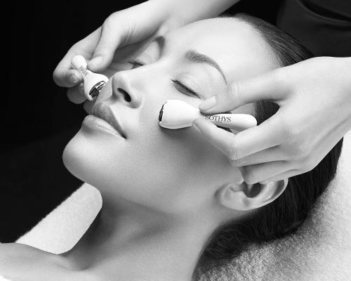 Working on the face, neck, décolleté and hands, the 75 minute facial is designed to reduce dark spots, boost hydration and even out the complexion / Sothys