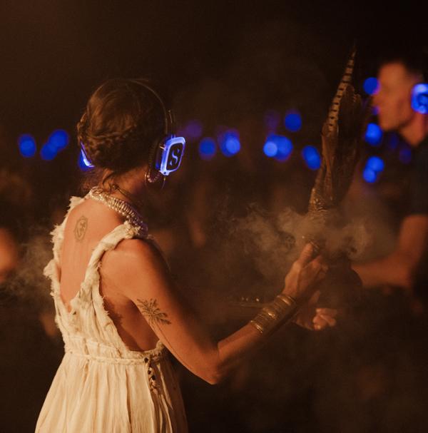 Sage smudging adds another dimension to classes / photo: SANCTUM / MILAN_GOLDBACH