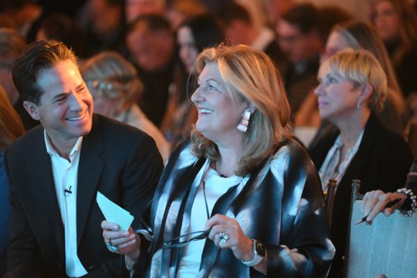 Isaac Jones and Sue Harmsworth spoke about longevity and optimal living / photo: Global Wellness Summit 2024