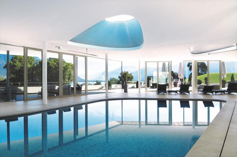 CLP's flagship property in Montreaux, a picturesque Swiss town on the shores of Lake Geneva / Clinique La Prairie