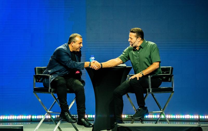 Sam Nazarian (left) and Tony Robbins (right) / The Estate