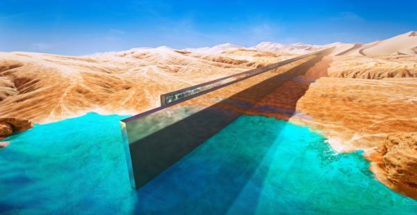 Part of NEOM, The Line will stretch 170 km across Saudi Arabia / shutterstock/Corona Borealis Studio