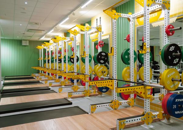 Strength training is well catered for, with dumbbells up to 50kg and half racks – among others / photo: RSG GROUP