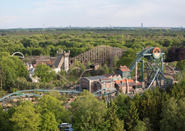 Rides include the 1800s mine themed-Baron 1898 coaster by Bolliger & Mabillard / Image: © Efteling 