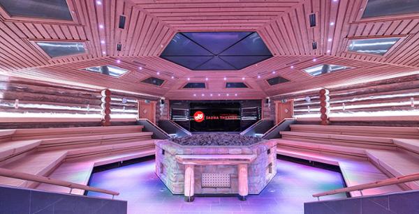 The new event sauna was the arena for this year’s Aufguss World Championships / photo: Thermen resorts