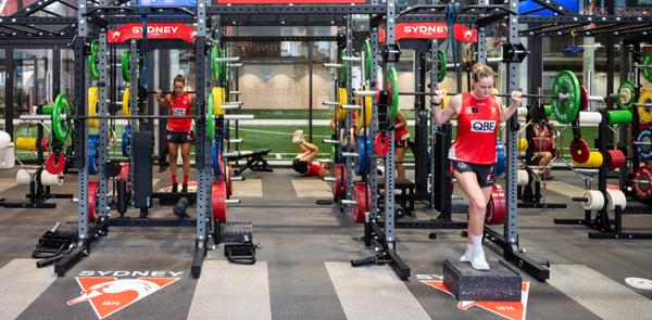 Aussie Rules team Sidney Swans is training on BLK BOX / photo:BLK BOX/Sydney Swans