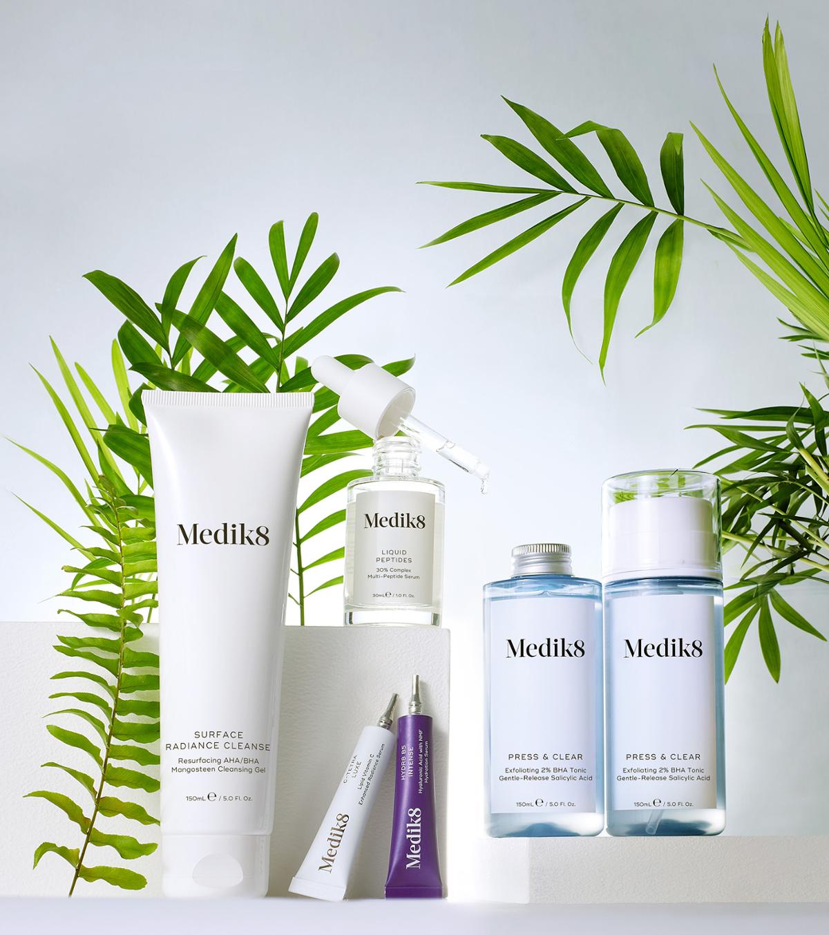 Medik8 provides a range of skincare and bodycare products and is partnered with global spas and clinics to supply a menu of facials and peels / Medik8