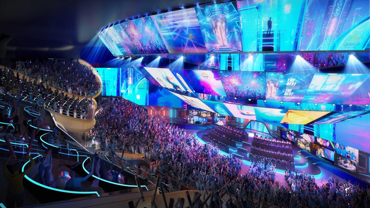 The e-sports arena will have haptic seats and immersive screens / Populous