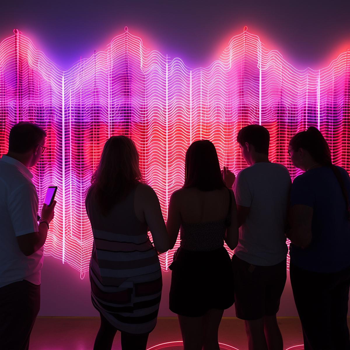 Immersive Art for Wellness: Canadian -Korean artist Krista Kim has created the immersive “Heart Space” installation in Dubai, allowing guests to connect through the universal language of the human heartbeat / Krista Kim