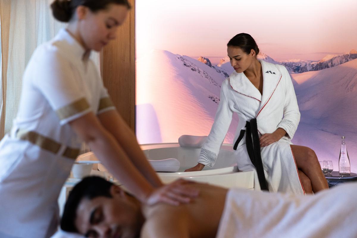 Europe's first Evian Spa has opened at The Hôtel Royal, a five-star hotel located at the Evian Resort on the shores of Lake Geneva / Grégoire Gardette