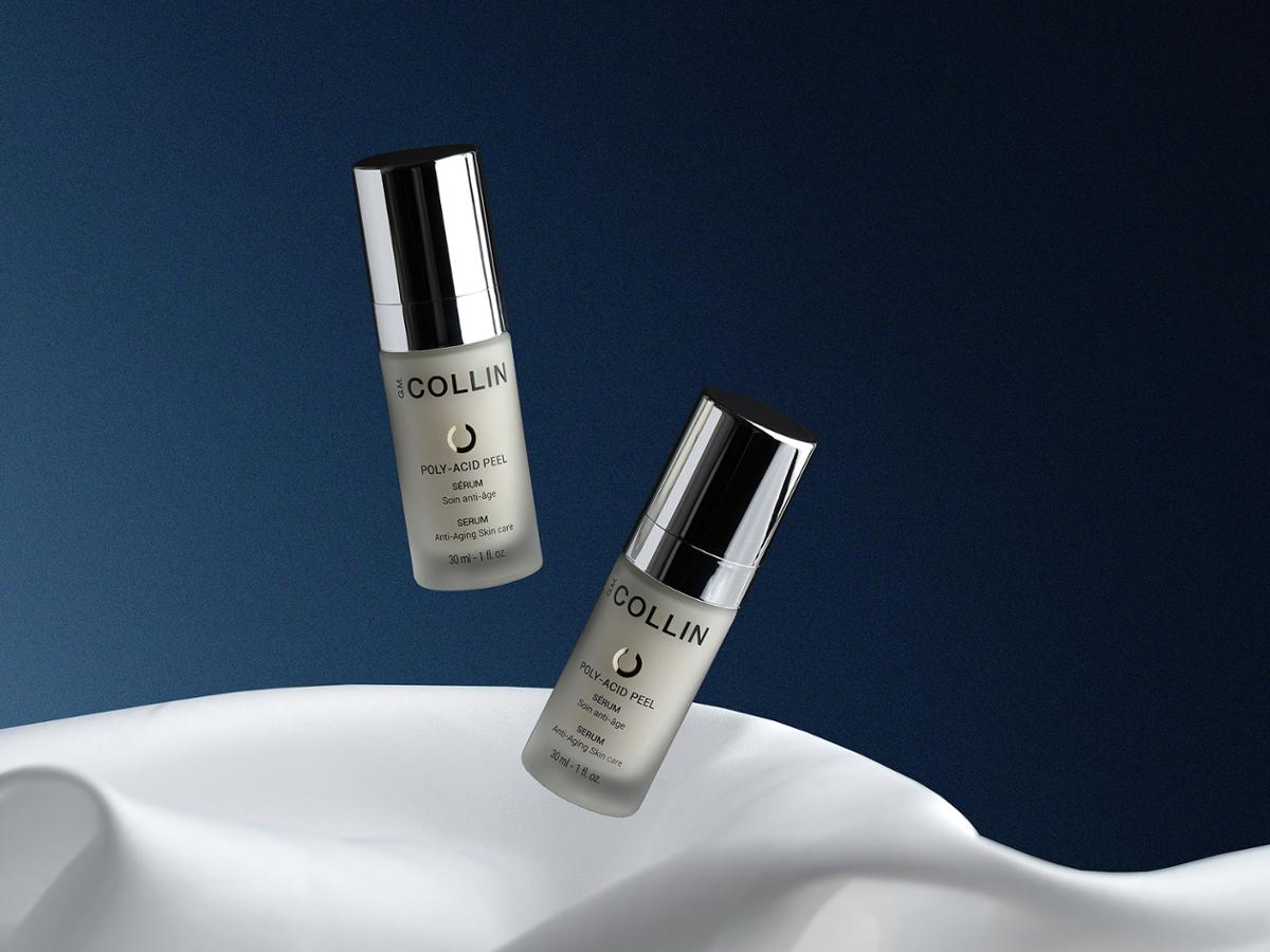 The exfoliating serum combines a cocktail of AHAs and BHAs / GM Collin