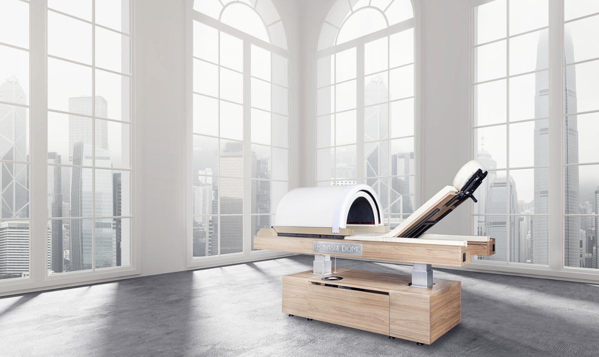 Using the ID Oteire, guests can enjoy a relaxing spa treatment paired with a simultaneous infratherapy session / Iyashi Dôme Using the ID Oteire, guests can enjoy a relaxing spa treatment paired with a simultaneous infratherapy session / Iyashi Dôme