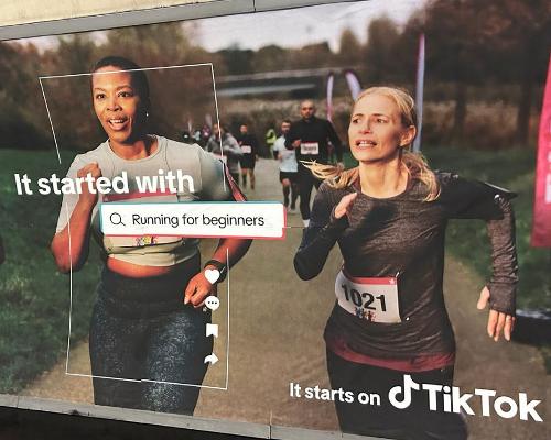 TiKTok targeting consumers with new year fitness messages on the London Underground