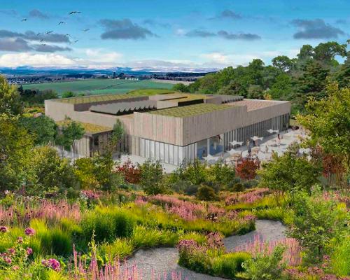 The proposed spa and leisure facility will be surrounded by nature and feature indoor and outdoor wellness experiences to connect guests with their surroundings / Murrayshall Country Estate