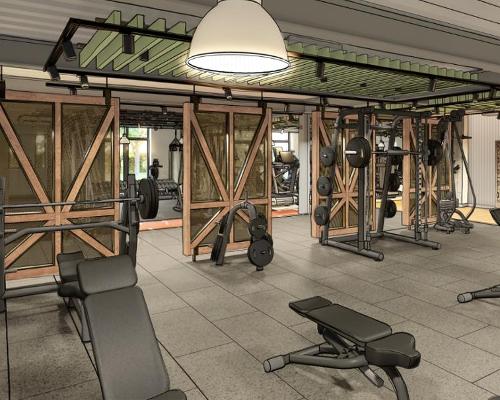 The gym includes a mix of cardio, resistance and functional kit / Calcot Collection
