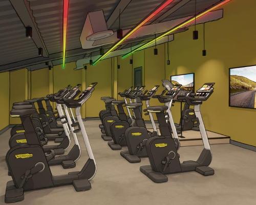The bike studio is one of three studios / Calcot Collection