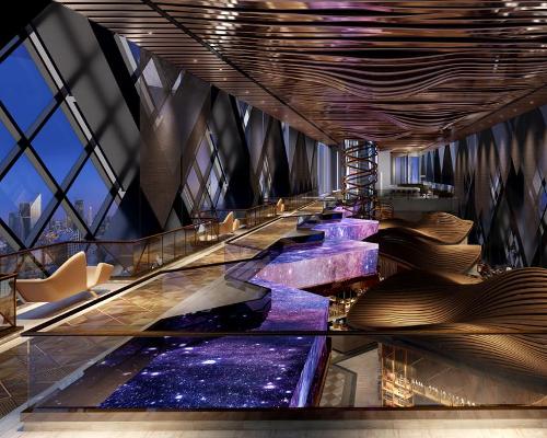 The sky bridge at Siro in Dubai / Kerzner International
