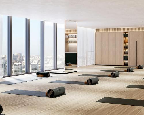 The yoga studio at Siro One Za’abeel in Dubai / Kerzner International