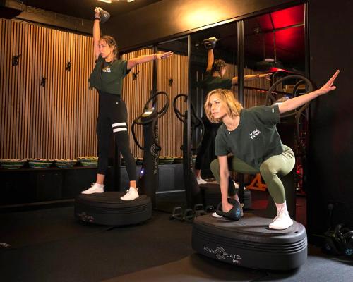 Music and lighting in the studio reflect the energy of each class and create a nightclub feel Credit: Power Plate / Vibe Tribe