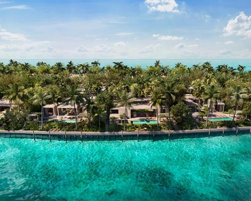 The new Banyan Tree destination will open on a 750-acre property on Rockwell Island which is located 48 nautical miles east of Miami 