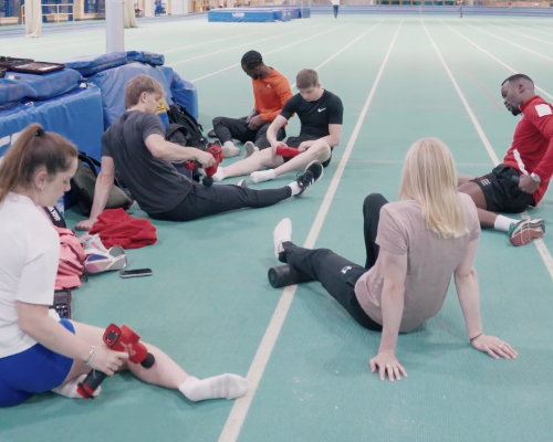 Power Plate’s targeted vibration products are really useful for athletes’ soft tissue work / Power Plate / Gareth Walton 