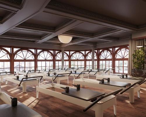 Reformer Pilates takes place in the mind/body studio / Third Space