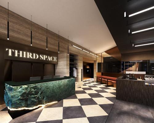 Eye catching design features throughout the club / Third Space