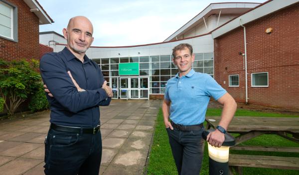 Duncan Kerr (left) and Dr Nick Harvey (right) met while delivering services in the pandemic / photo: Hillbrow Health and Wellbeing / Cripps Photography