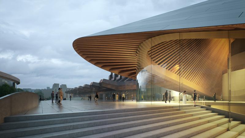 The Opera & Ballet Theatre of Kosovo will house four performance halls and a new public plaza in the capital of Prishtina / bloomimages