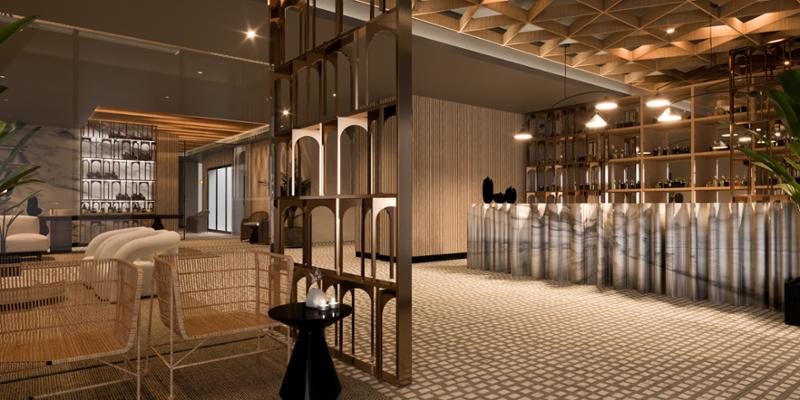 The spa will have extensive indoor and terraced relaxation lounge space / Valamar