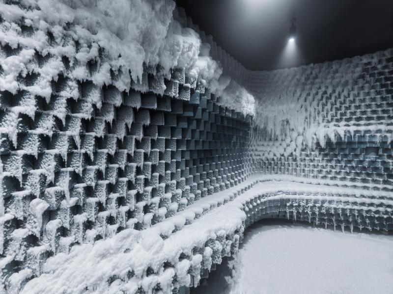 The Hagastrand Spa has a snow room by TechnoAlpin Indoor / Hagastrand, Autograph Collection