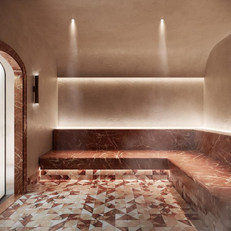 The Bathhouse will have a halotherapy steamroom / Terra