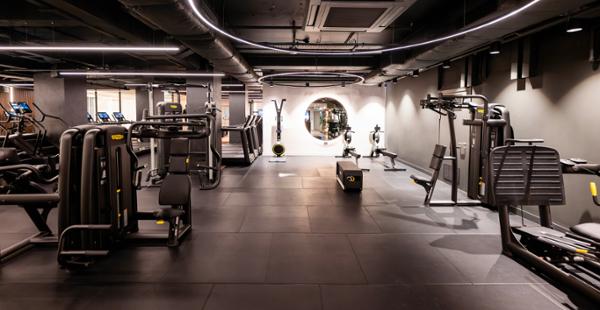 The gym area at V has been kitted out by Technogym / photo: Technogym / V London