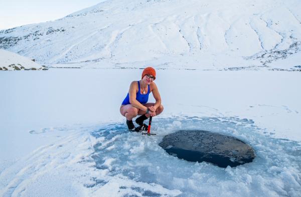 Breaking the ice for an extra bracing dip / photo: Gilly McArthur
