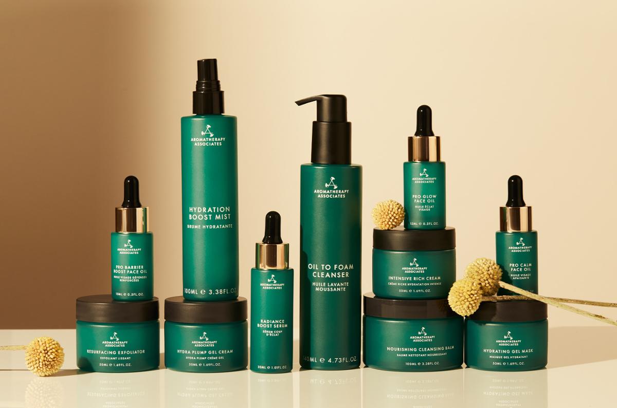 The range is powered by a proprietary BioActive complex, combining essential oils, active botanicals and skin stress relief technology / Aromatherapy Associates The range is powered by a proprietary BioActive complex, combining essential oils, active botanicals and skin stress relief technology / Aromatherapy Associates