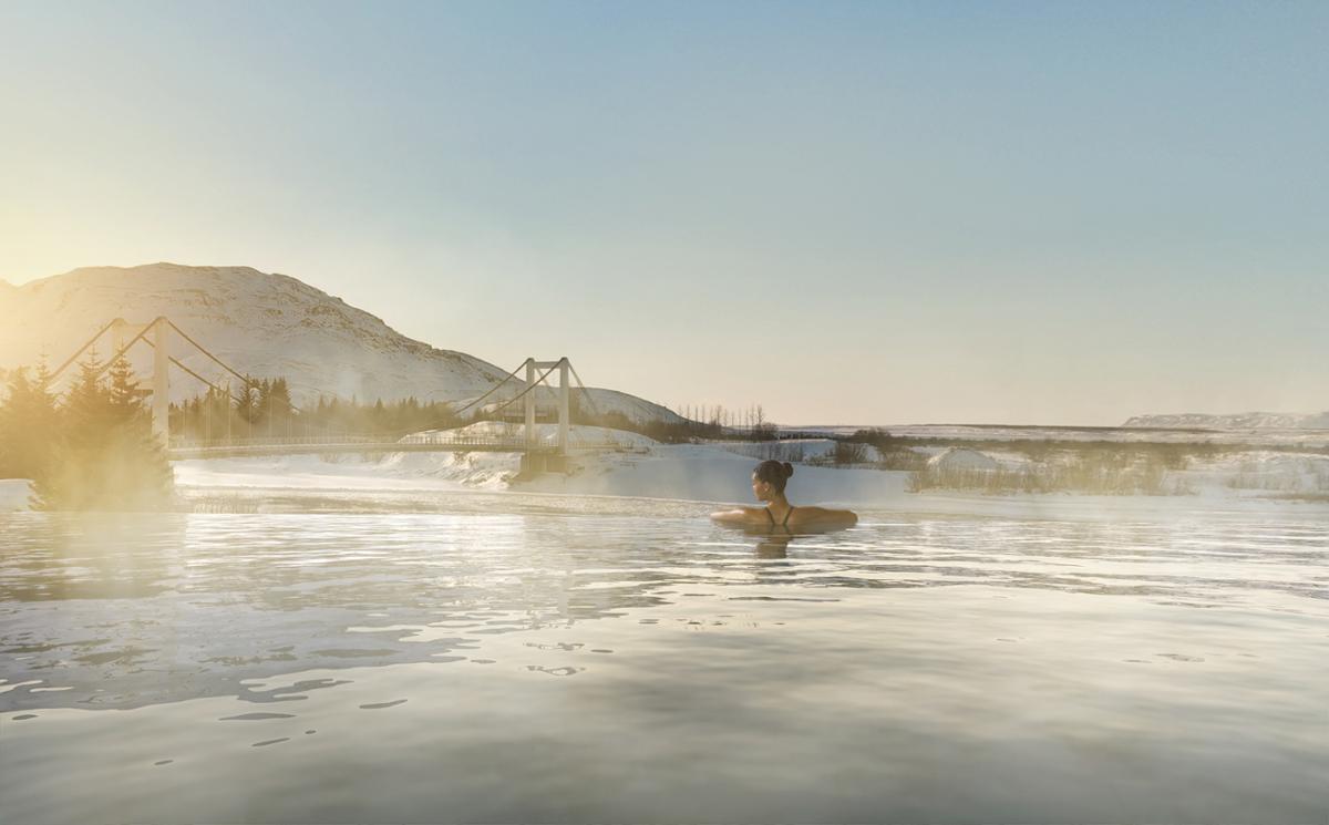 Laugarás Lagoon will be located on the Golden Circle, a major tourism route in Iceland / Laugarás Lagoon Laugarás Lagoon will be located on the Golden Circle, a major tourism route in Iceland / Laugarás Lagoon