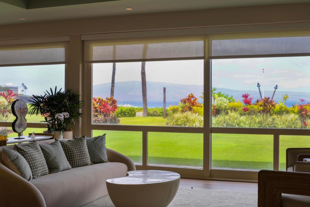 Spa guests can spot whales in the water beyond Kāʻanapali Beach / Aloha Estate Photography/ c/o Royal Lahaina Resort & Bungalows Spa guests can spot whales in the water beyond Kāʻanapali Beach / Aloha Estate Photography/ c/o Royal Lahaina Resort & Bungalows