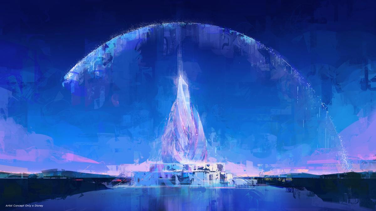 In a first for Disney, water will be a central part of the iconic castle's design / Image courtesy of Disney In a first for Disney, water will be a central part of the iconic castle's design / Image courtesy of Disney