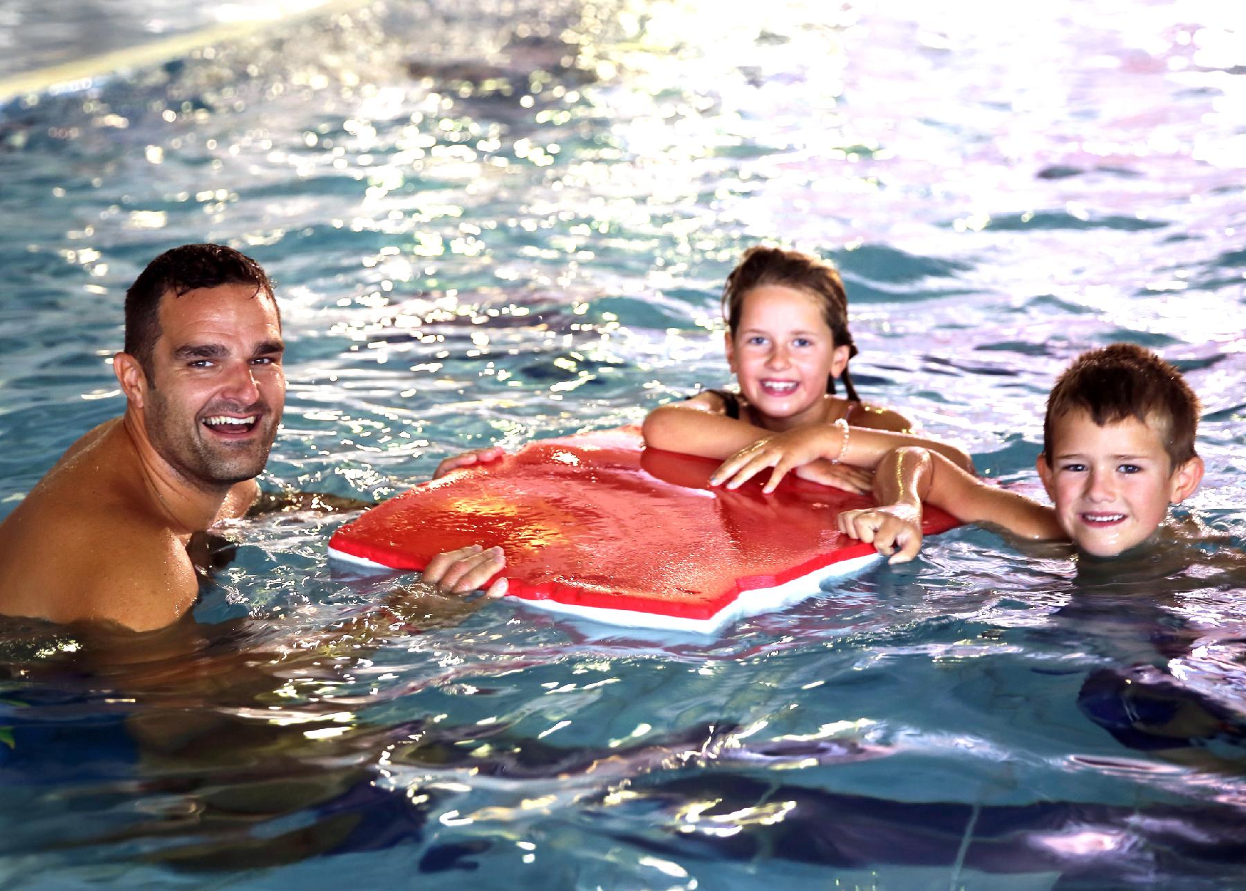 Family in Swimming pool