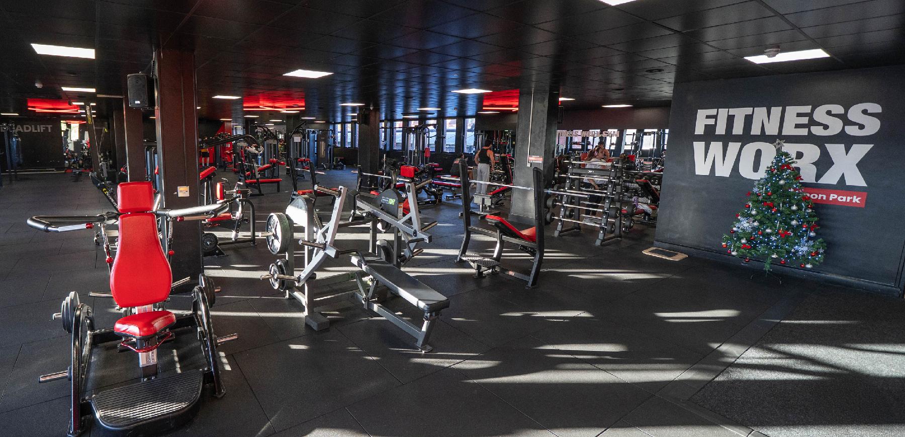 Gym floor at Fitness Worx