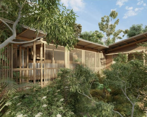 The design for the upgrades across the eight-hectare site is by Troppo Architects / Gaia Retreat