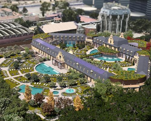 The complex has 10,000sq m of outdoor space with pools and gardens / SDM/J+S